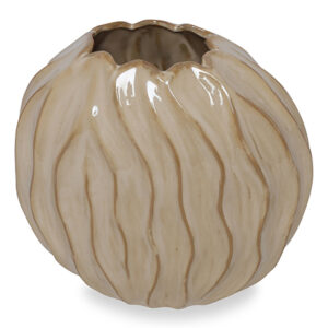 Aardewerk vaas ovaal